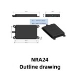 Nanoradar NRA24 200m 24GHz UAV Drone altimetro Lidar sensore onde millimetriche radar adatto Ardupilot Pixhawk controllo mappatura